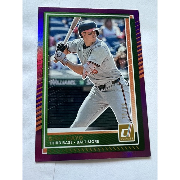 Donruss Other - 2025 Panini Donruss - Coby Mayo #5 Holo Purple 70 /99 (RC)